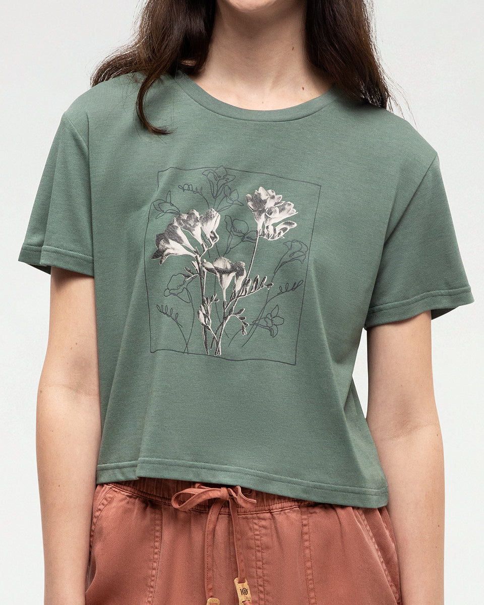Floral Crop T-Shirt