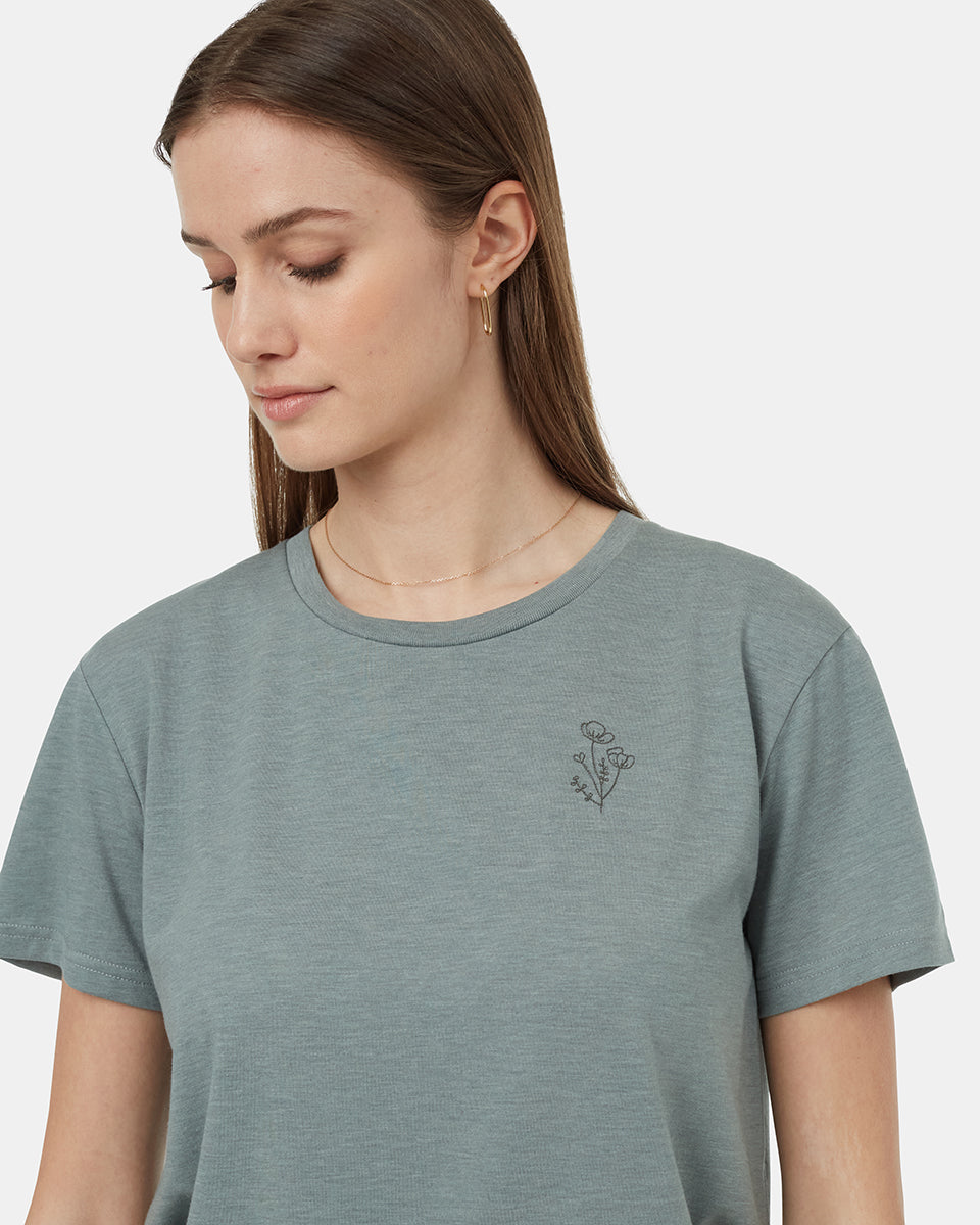 Wildflower Embroidery T-Shirt