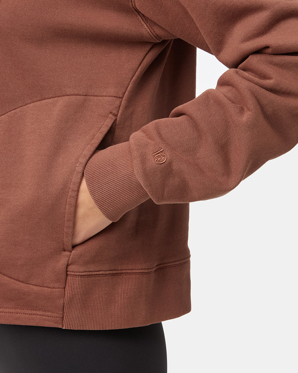Organic Cotton French Terry Half Zip