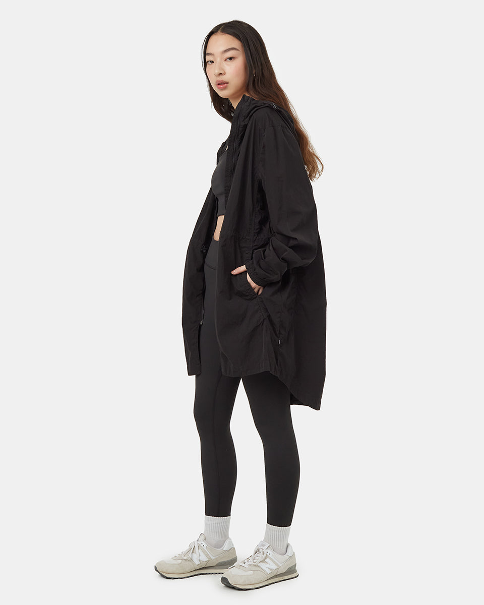 Recycled Nylon Long Jacket