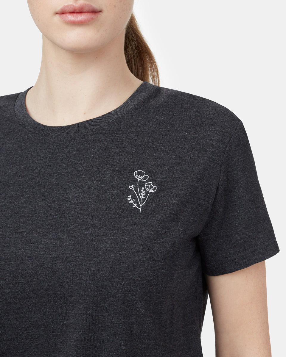 Wildflower Embroidery T-Shirt