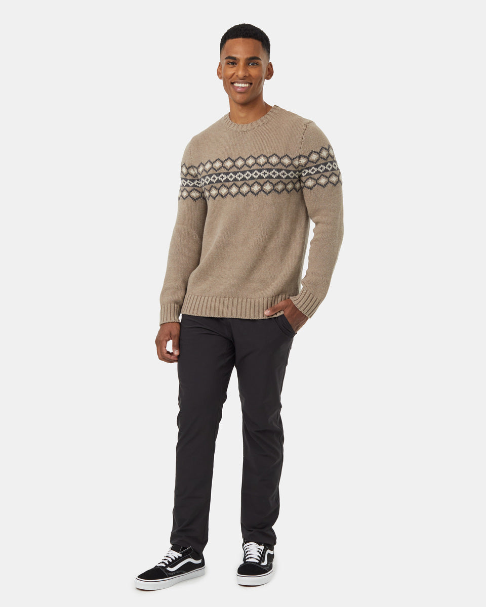 Highline Intarsia Crew Sweater