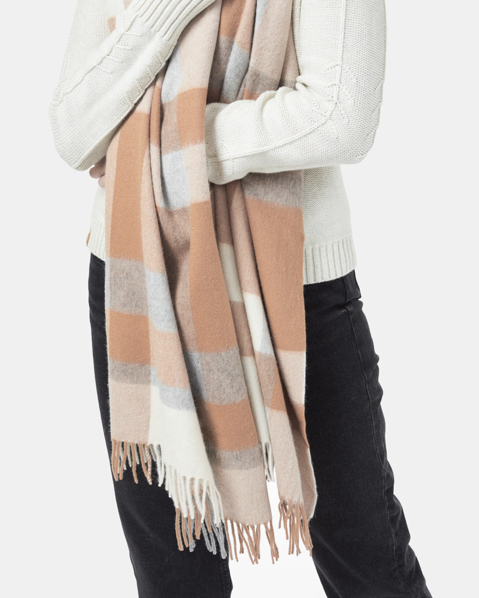 RWS Wool Woven Plaid Scarf