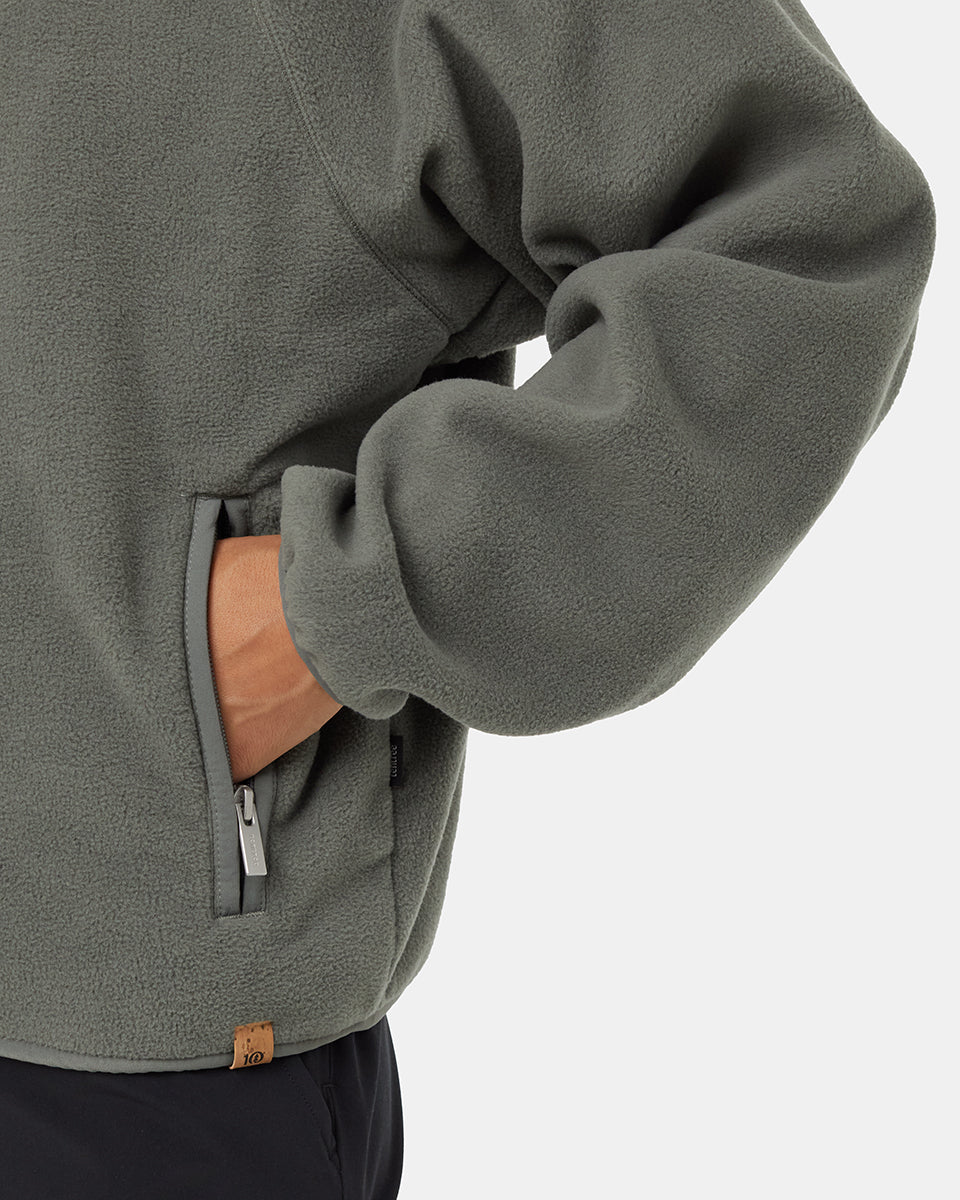 Recycled MicroFleece 1/4 Snap
