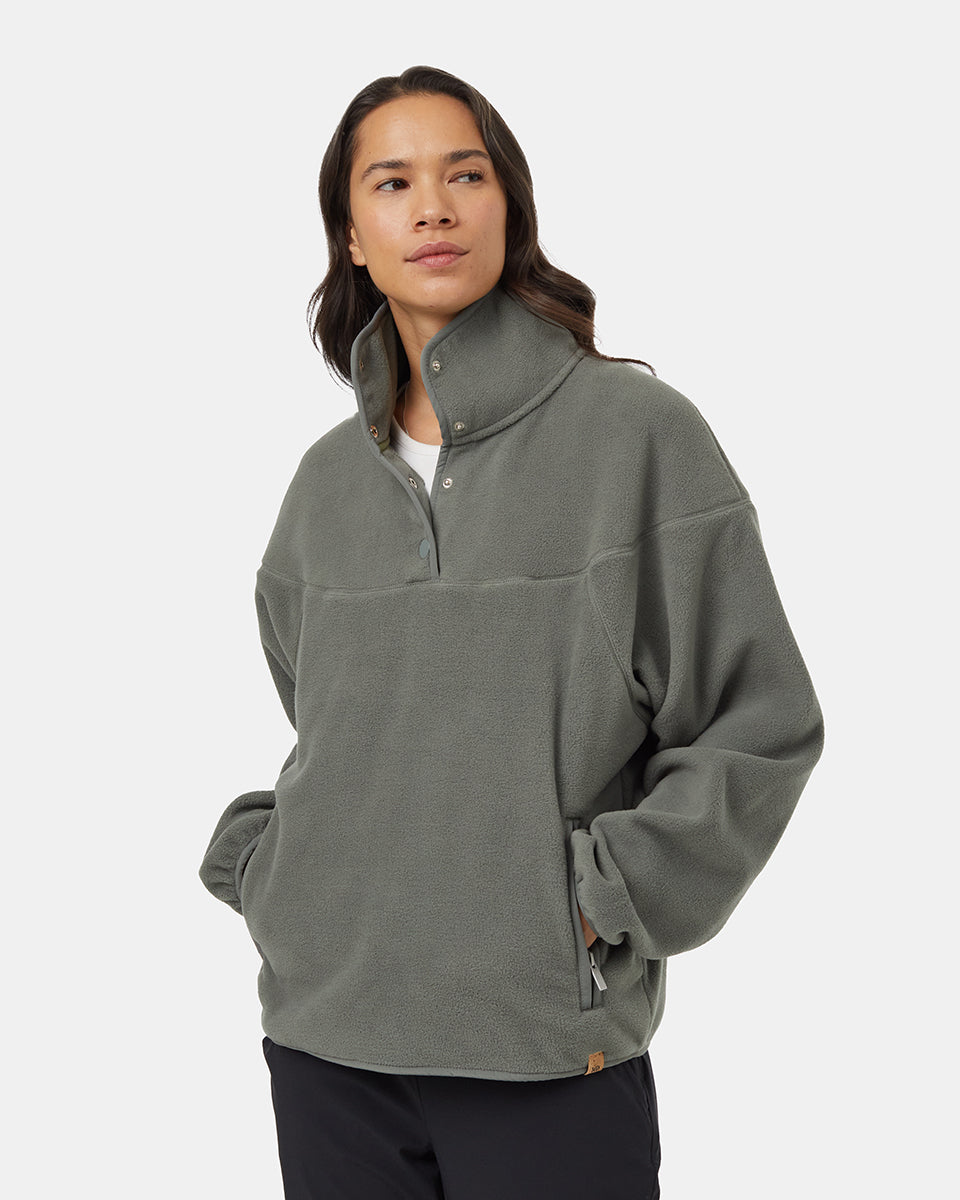 Recycled MicroFleece 1/4 Snap