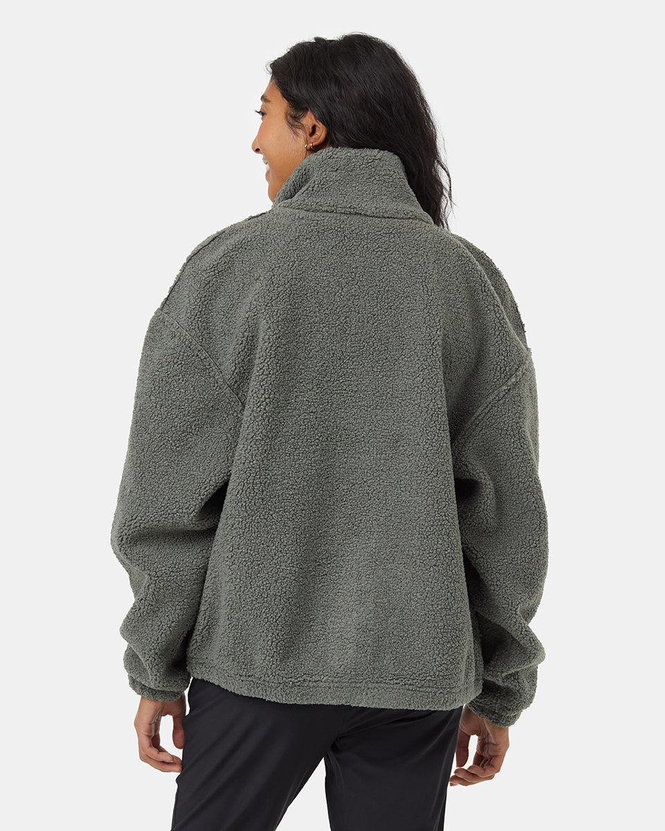 Recycled Boucle Reversible Full Zip