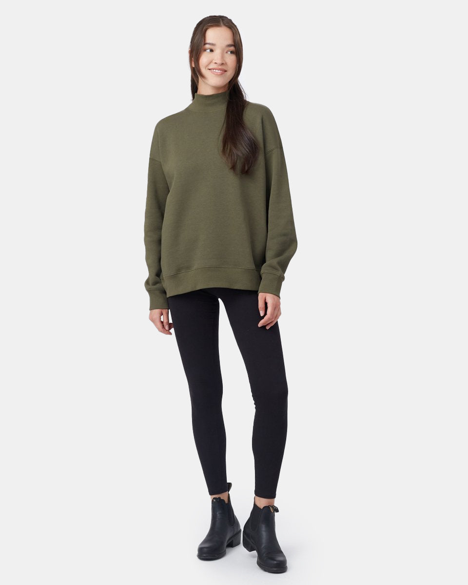 Oversized Mockneck Fleece