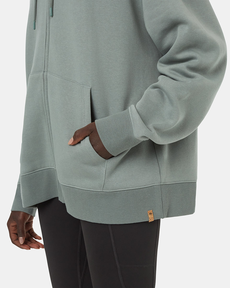TreeFleece Oversized Zip Hoodie