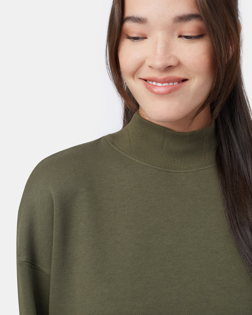 Oversized Mockneck Fleece