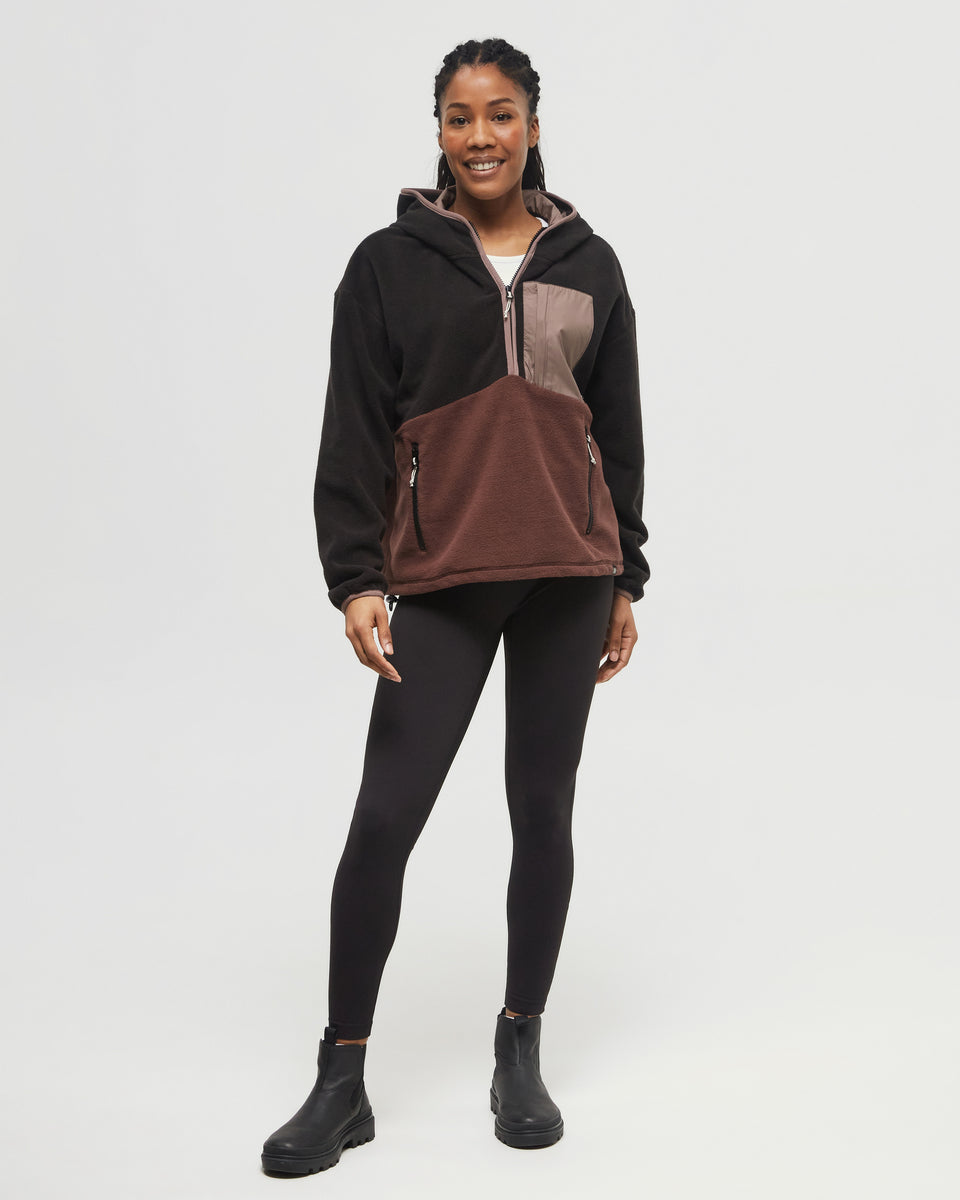 Recycled MicroFleece Contrast 1/4 Zip