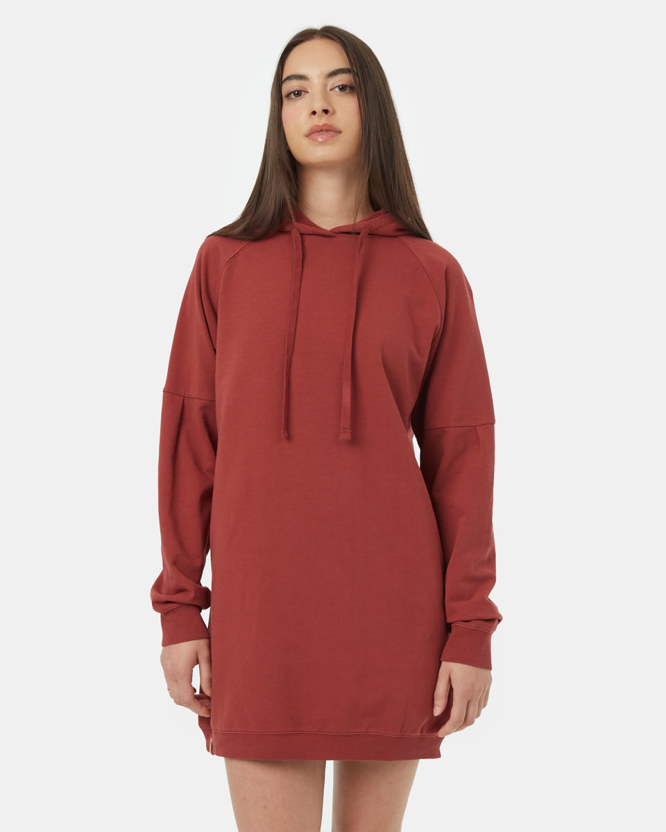 Oversized French Terry Hoodie Dress