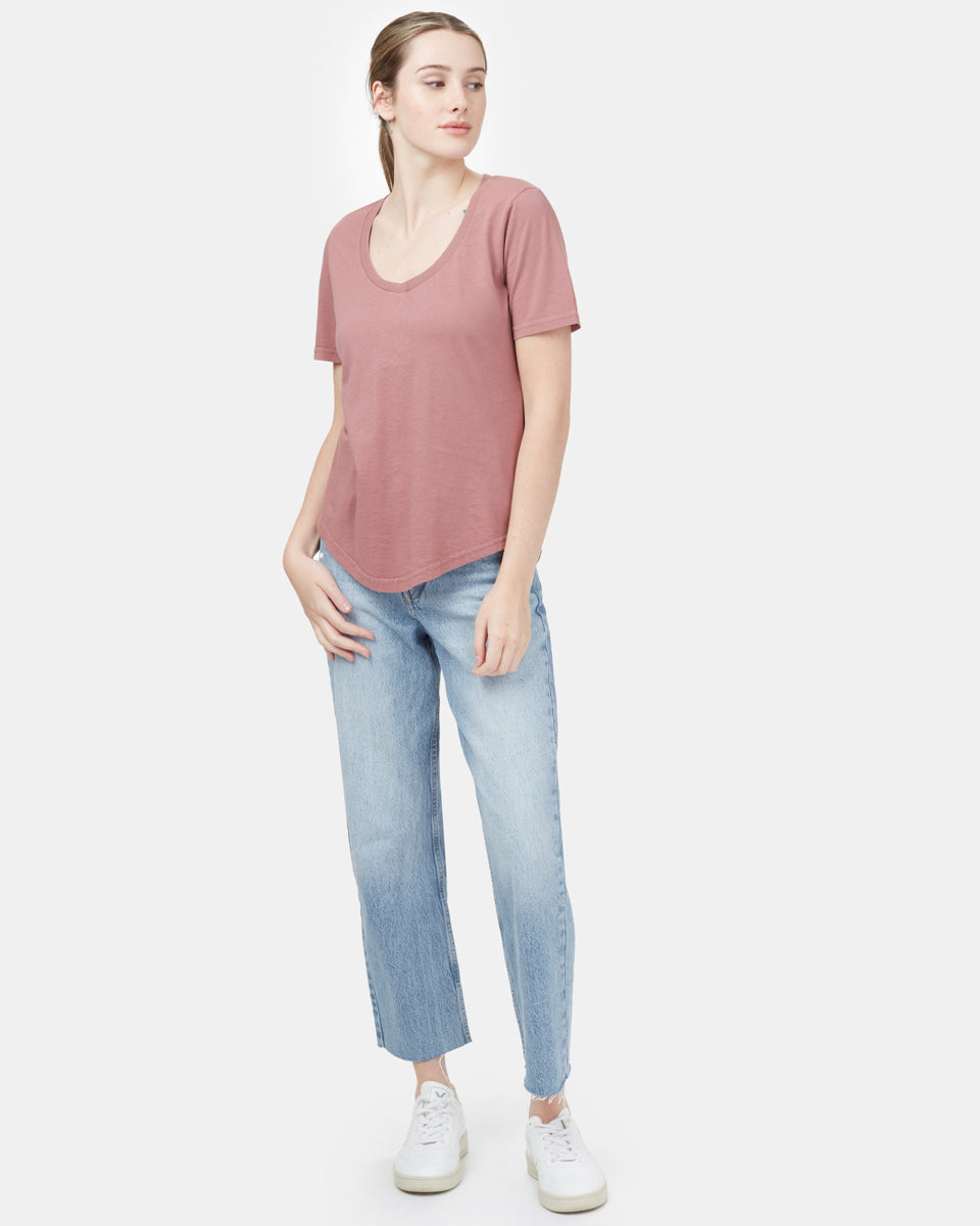 Natural Dye V-Neck T-Shirt