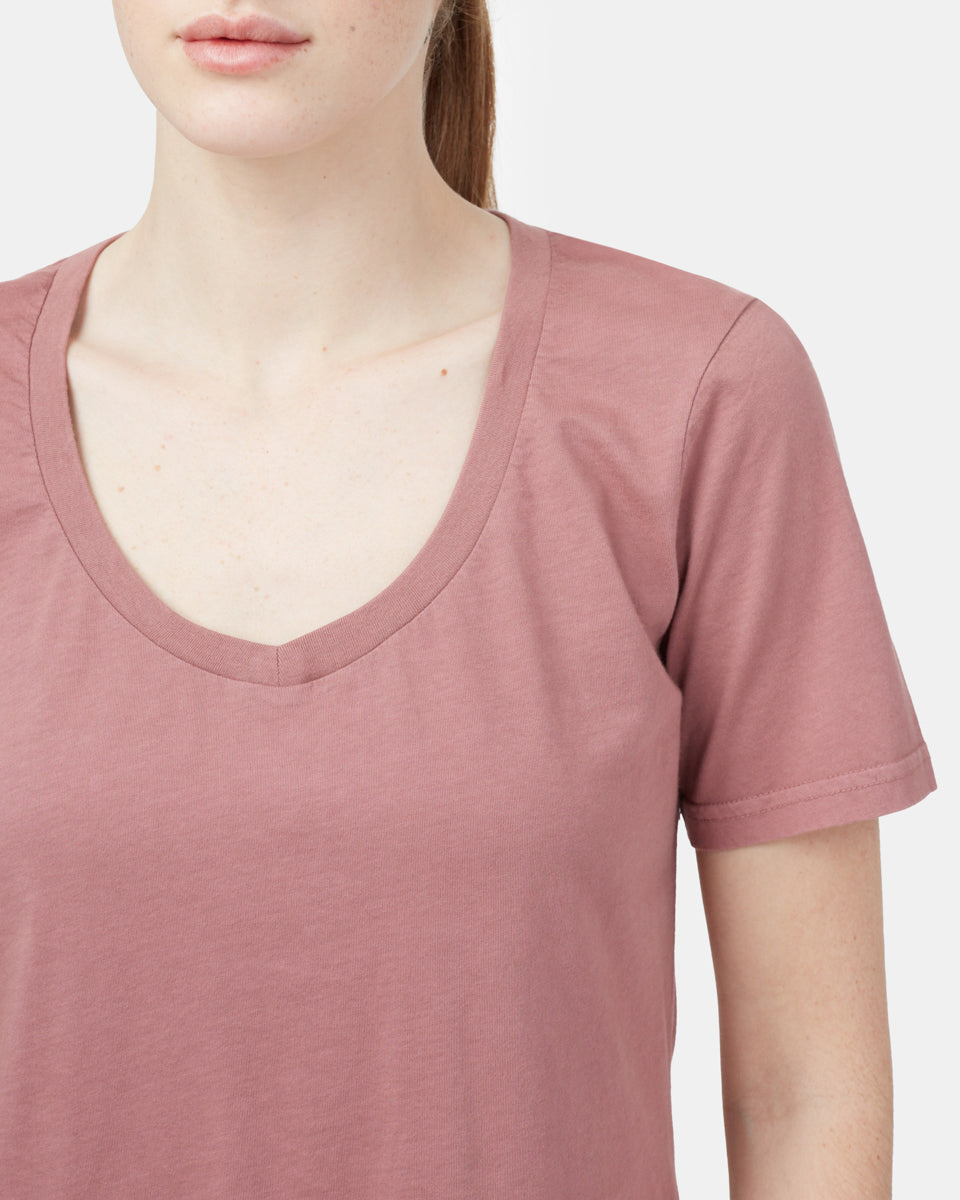 Natural Dye V-Neck T-Shirt