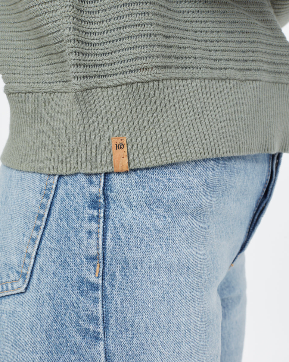 Highline Cotton Rib Crew Sweater