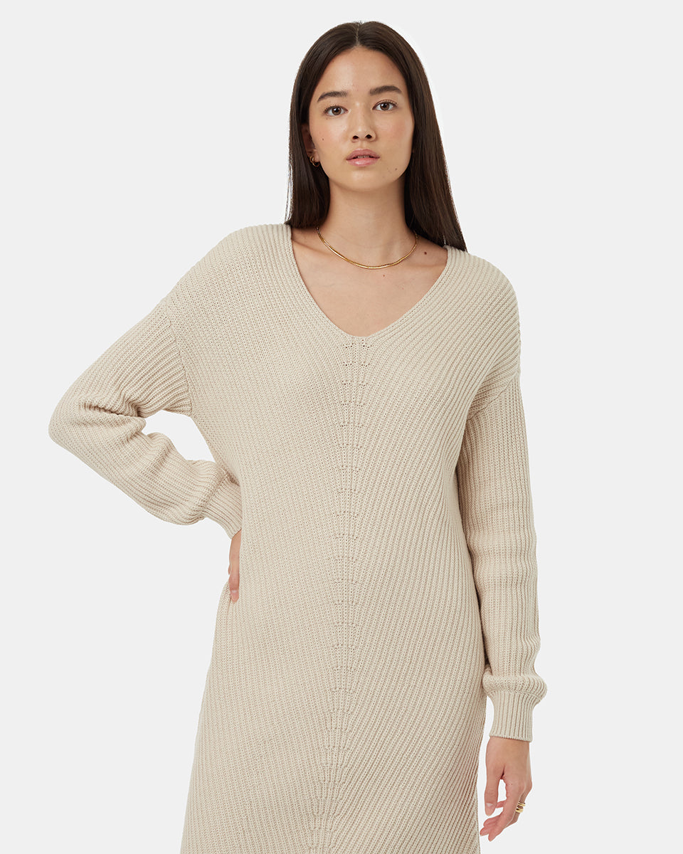 Highline V-Neck Sweater Dress