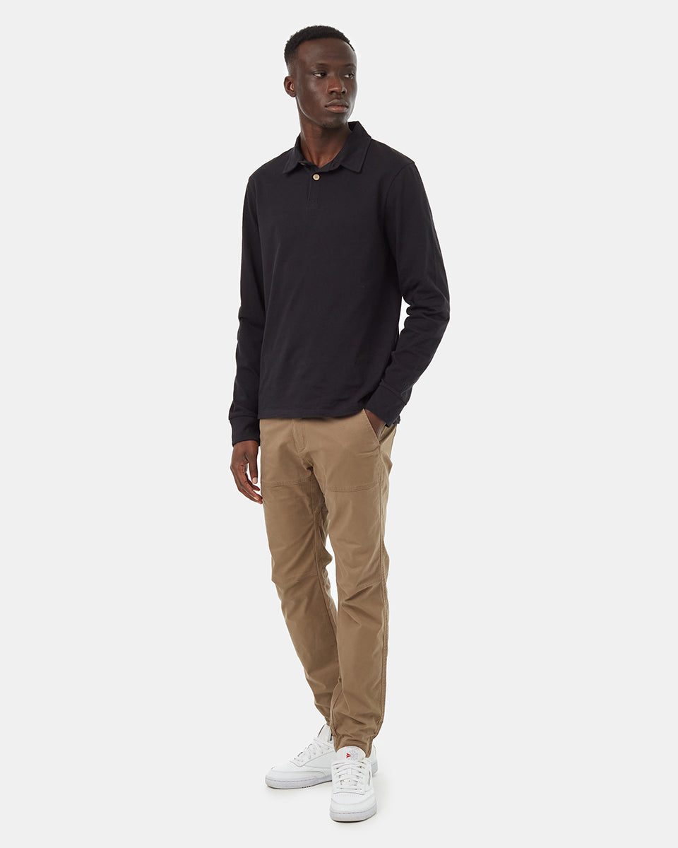Recycled Cotton Polo Longsleeve