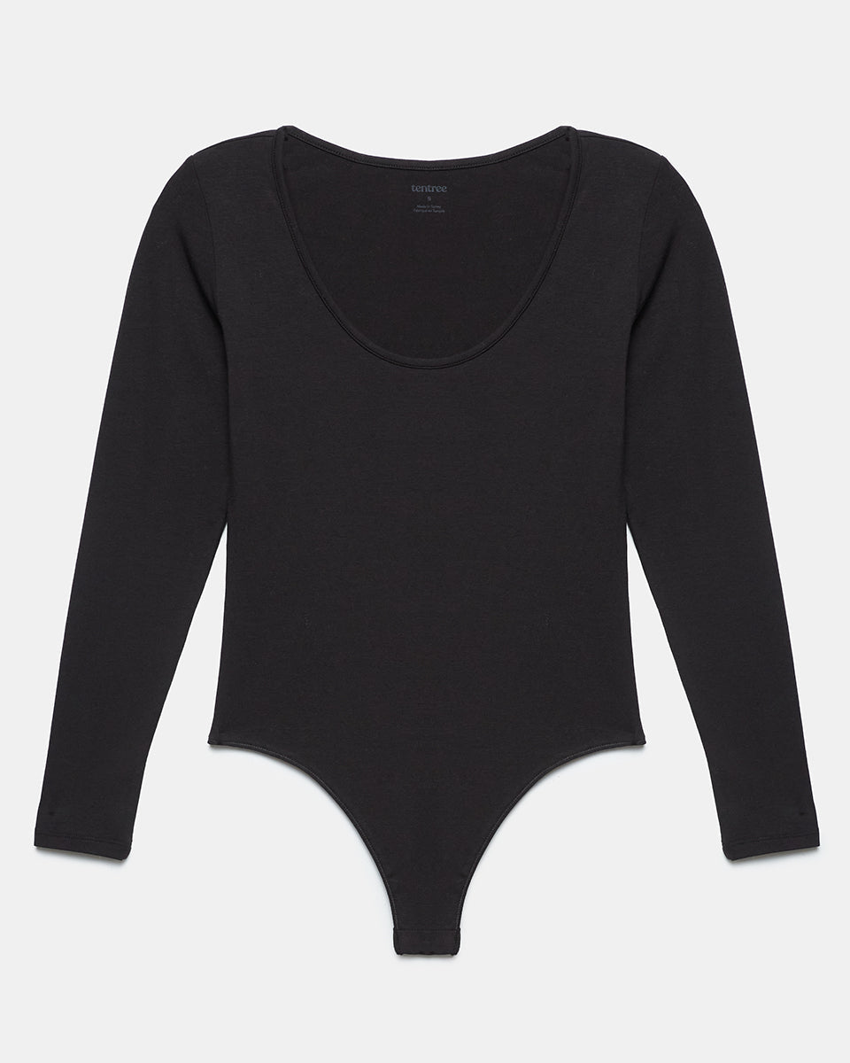 Scoop Neck Longsleeve Bodysuit