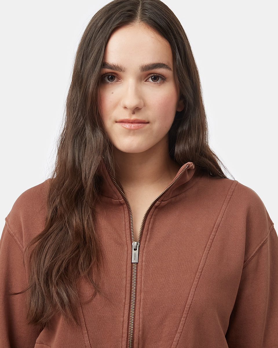 Organic Cotton French Terry Half Zip