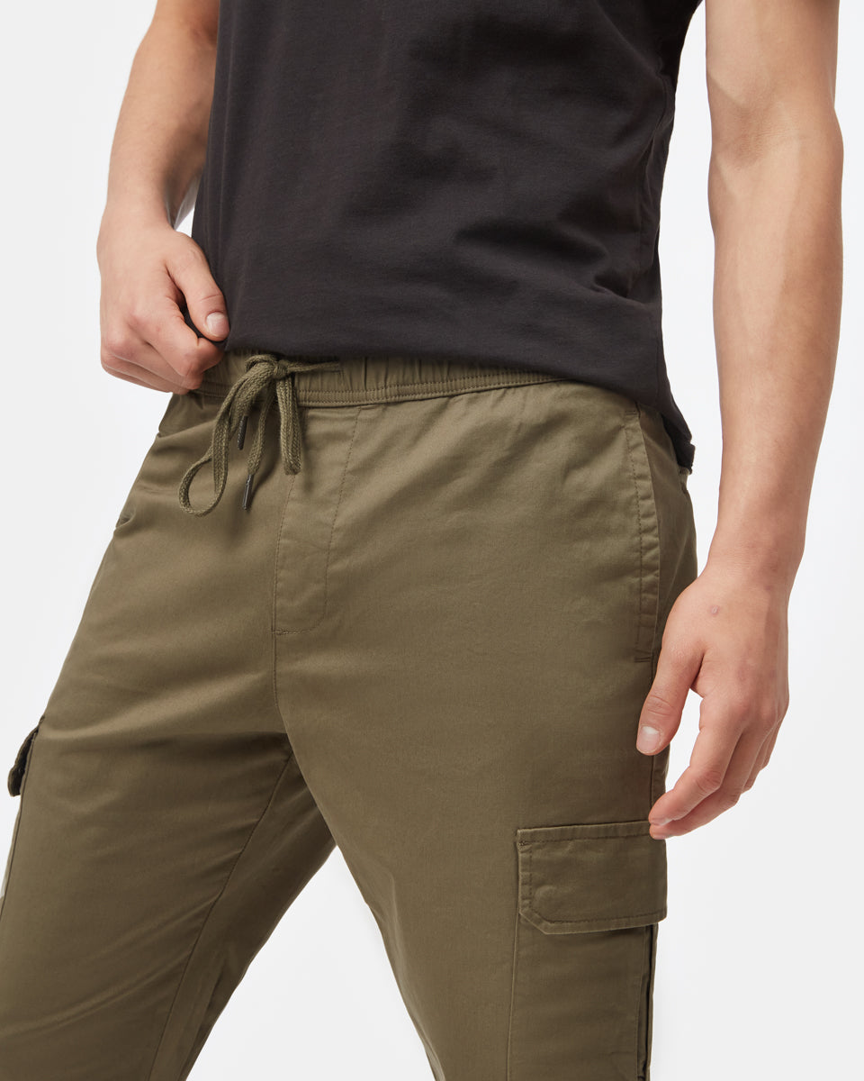 Stretch Twill Cargo Pull On Jogger