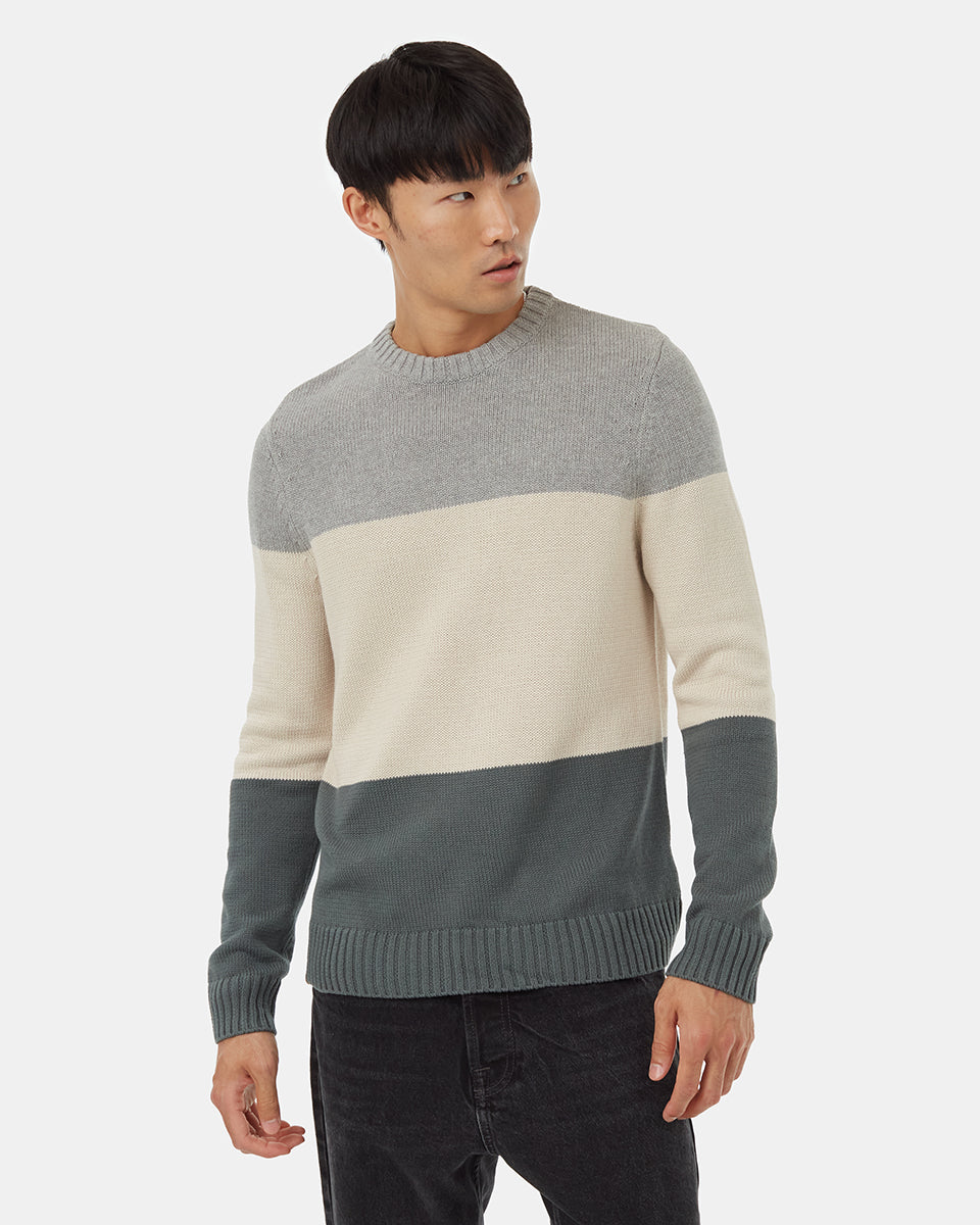 Highline Blocked Crew Sweater