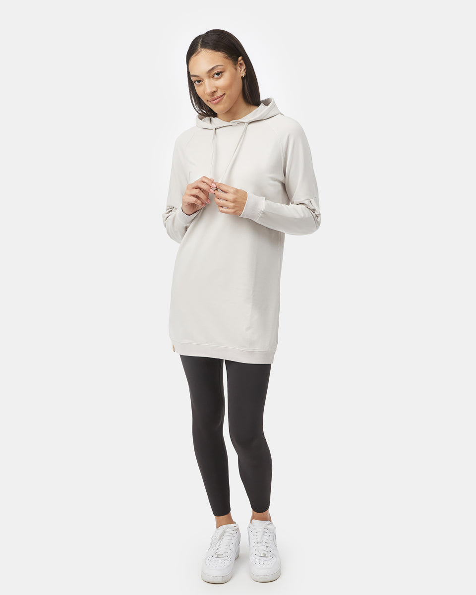 Oversized French Terry Hoodie Dress