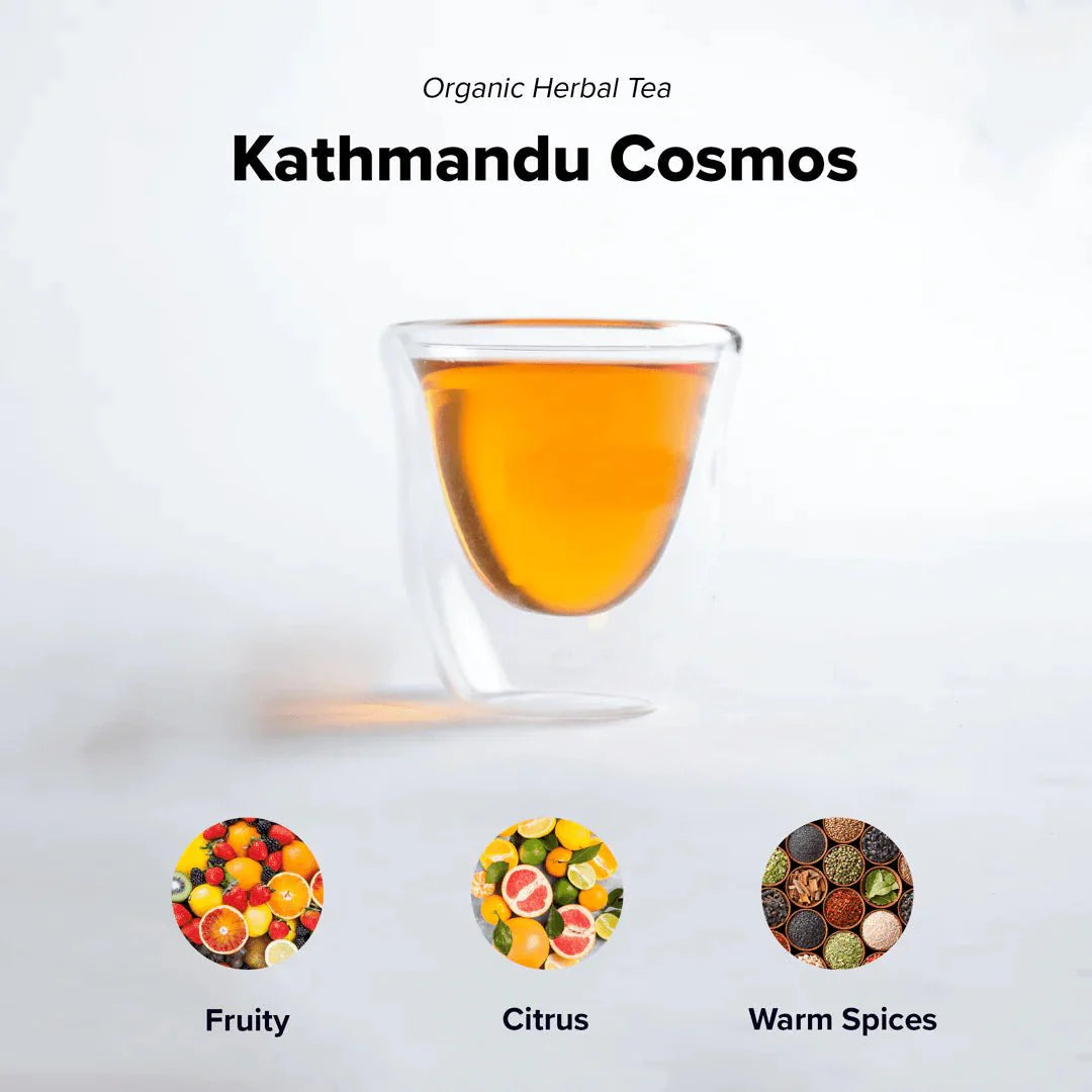 Kathmandu Cosmos (Unique Herbal Chai)-15 Pyramid Tea Bags